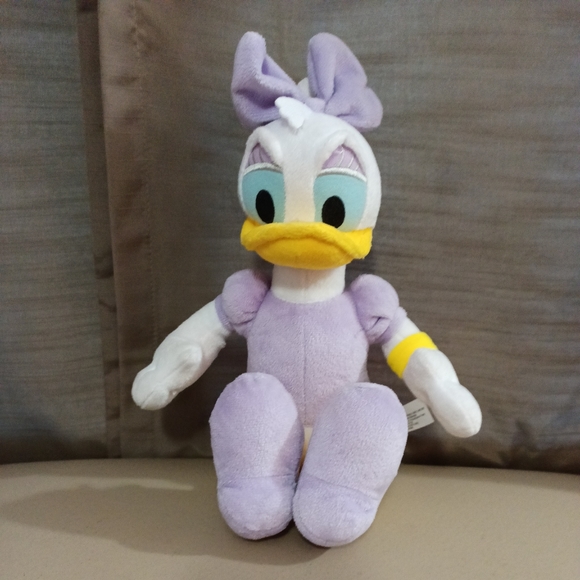 Disney Daisy Duck Purple White & Yellow Plush - Picture 1 of 6